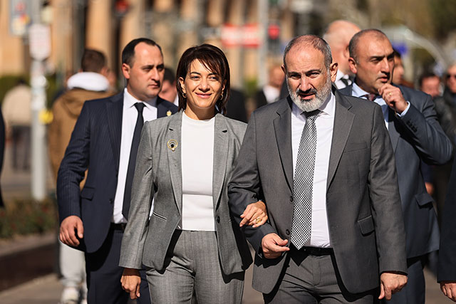 Nikol Pashinyan, together with his wife Anna Hakobyan, left for the ...
